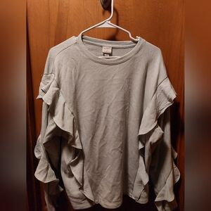 A New Day Mint Ruffle Sweatshirt